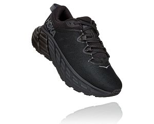 Hoka One One Gaviota 3 Womens Stability Running Shoes Black/Black | AU-9863472